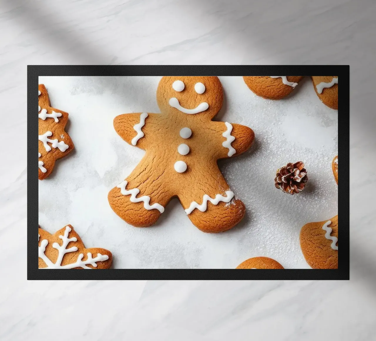 gingerbread doormat by Luke Yaeger