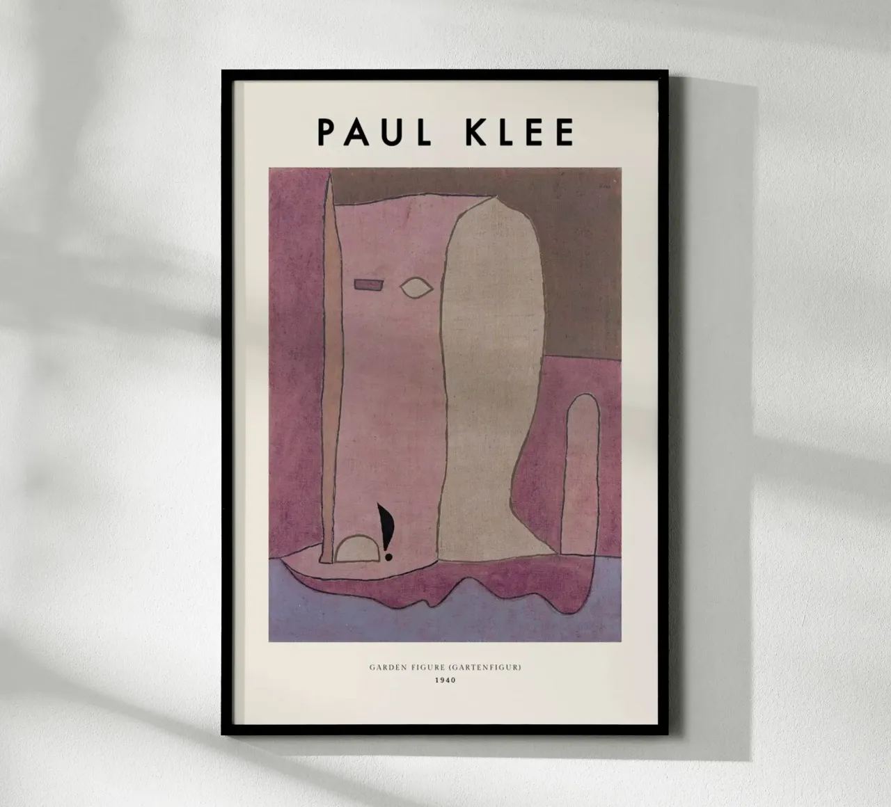 Klee - Garden Figure poster con telaio in legno da ARTOTHEK