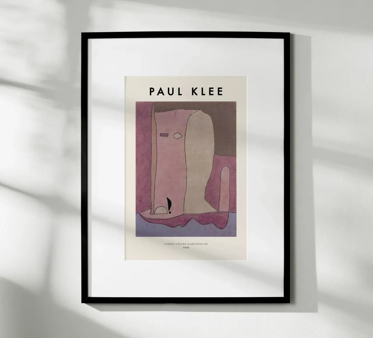 Klee - Garden Figure poster con telaio in legno da ARTOTHEK
