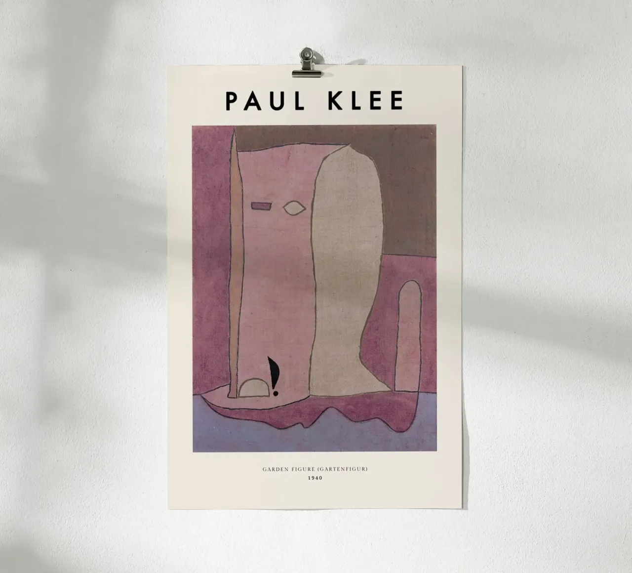 Klee - Garden Figure poster con telaio in legno da ARTOTHEK