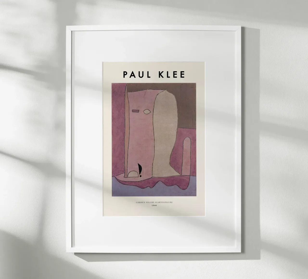 Klee - Garden Figure poster con telaio in legno da ARTOTHEK