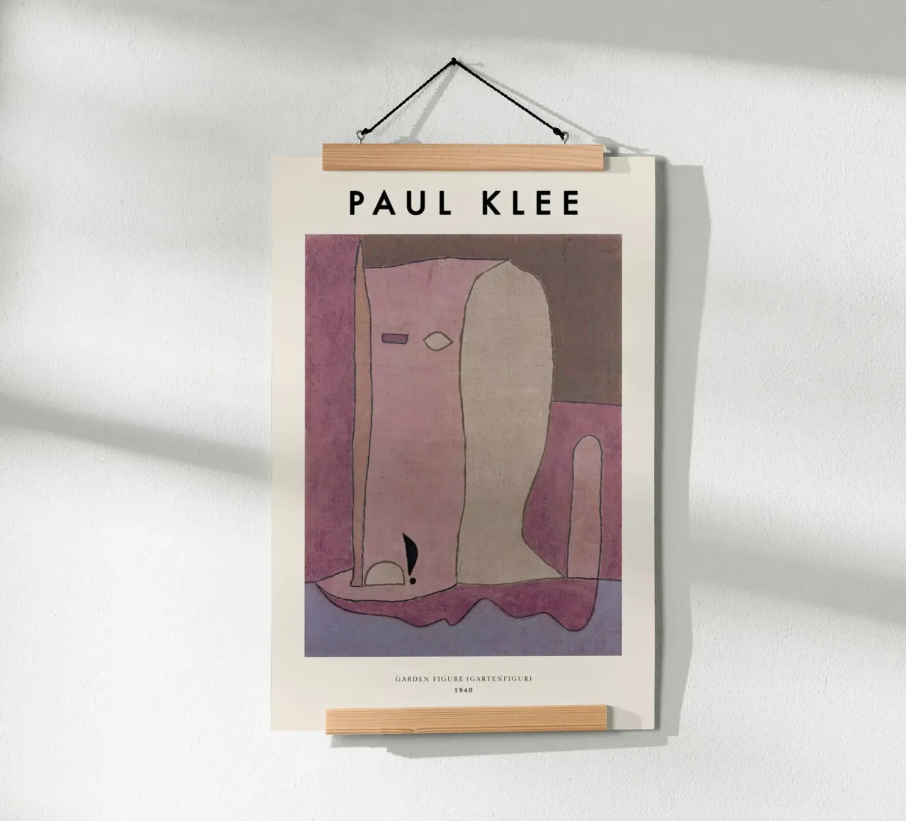 Klee - Garden Figure poster con telaio in legno da ARTOTHEK