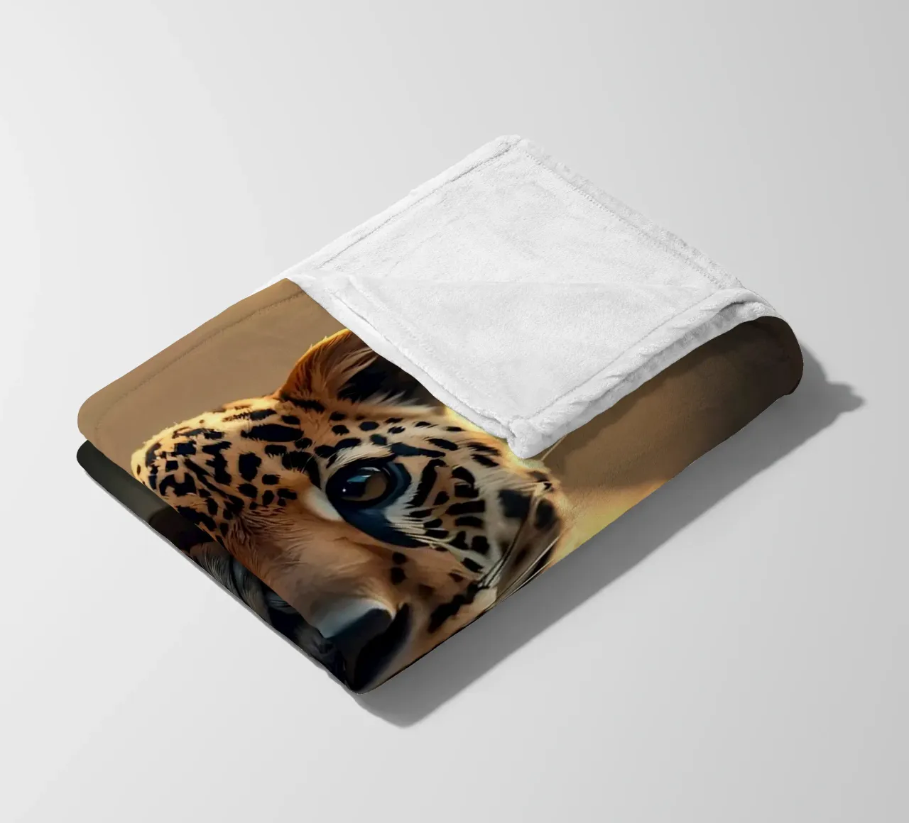 cucciolo di leopardo ramo albero macchie pelliccia fauna selvatica giungla animale nat coperta in pile da Ashish Kashyap
