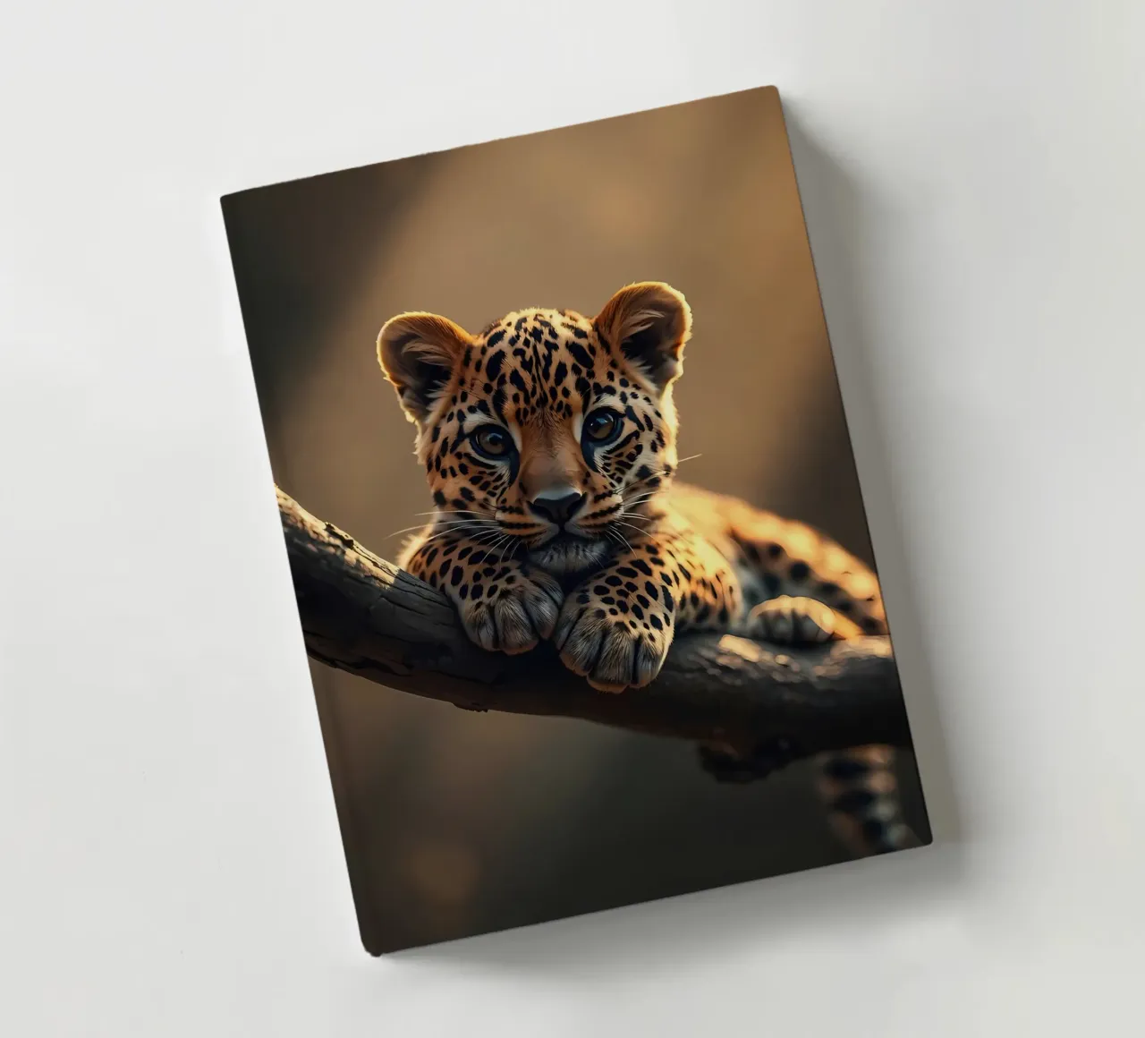 leopard cub branch tree spots fur wildlife jungle animal nat notebook by Ashish Kashyap