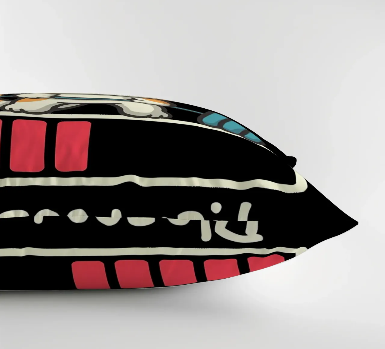 cat dumbbell headband lifting weights exercise sweat loading decorative cushion by Ashish Kashyap