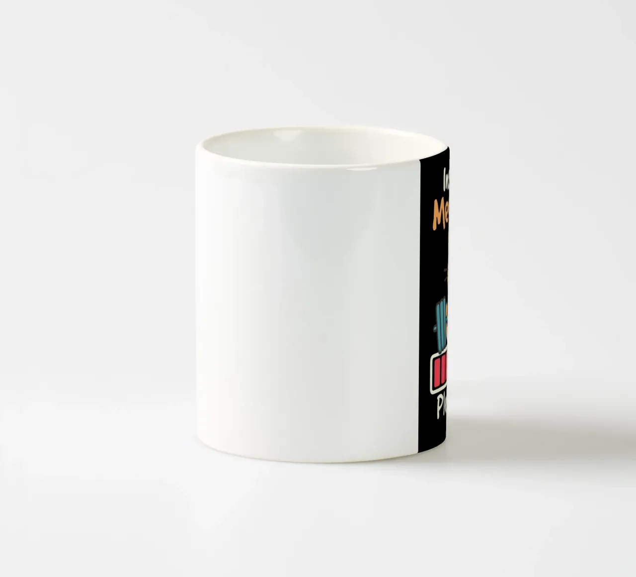cat dumbbell headband lifting weights exercise sweat loading ceramic mug by Ashish Kashyap
