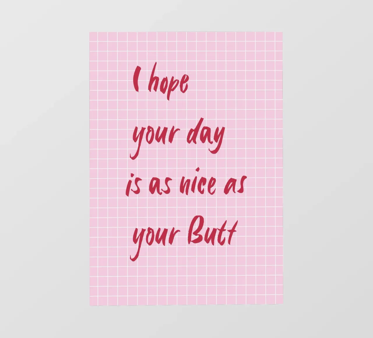 Nice Butt pellicola backlit da Poster Print Studio