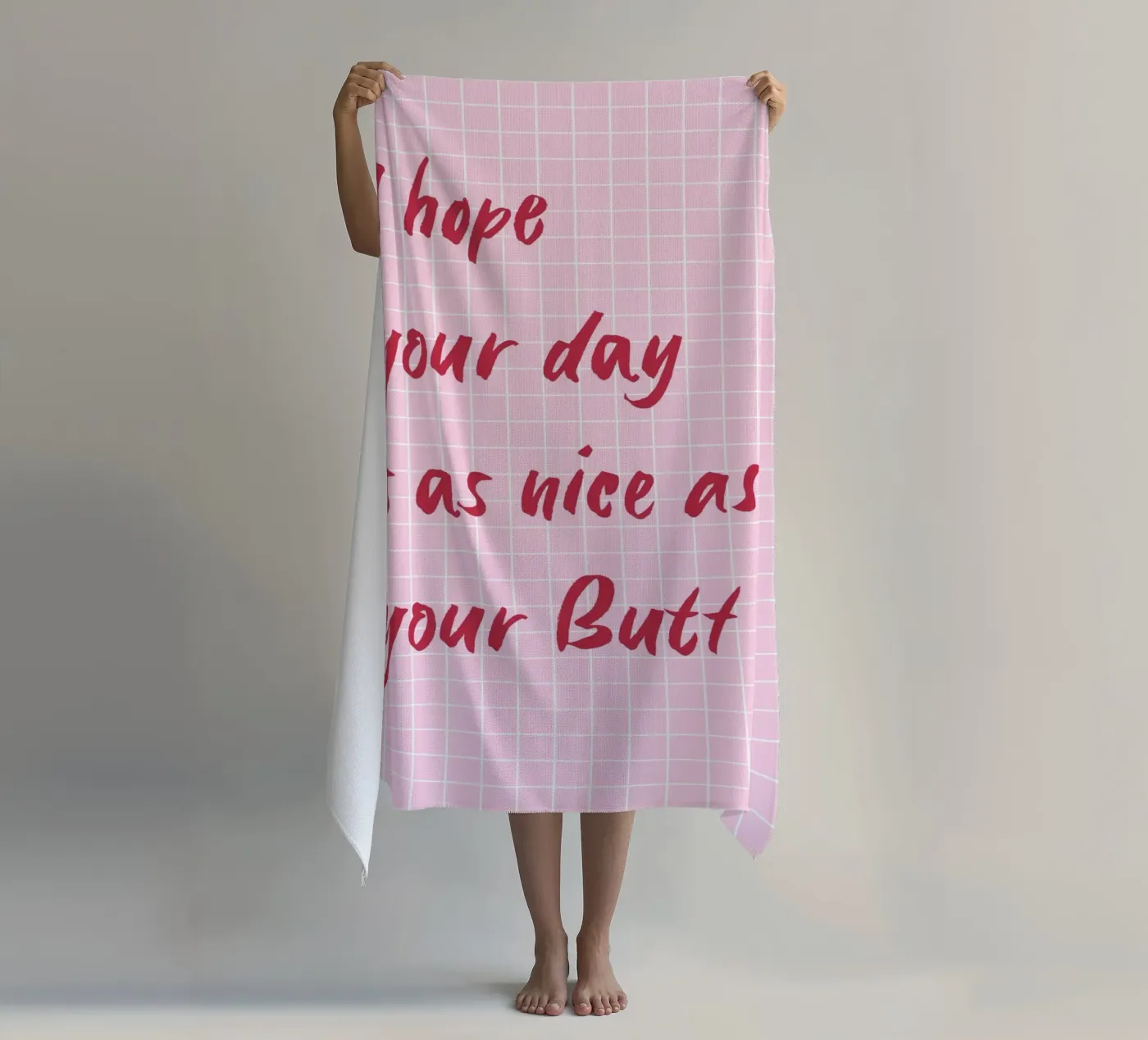 Nice Butt strandhanddoek van Poster Print Studio