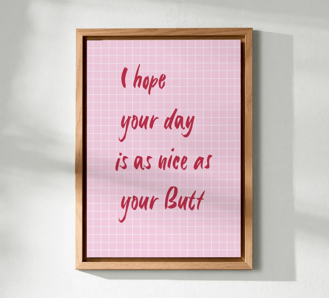 Nice Butt alluminio dibond da Poster Print Studio