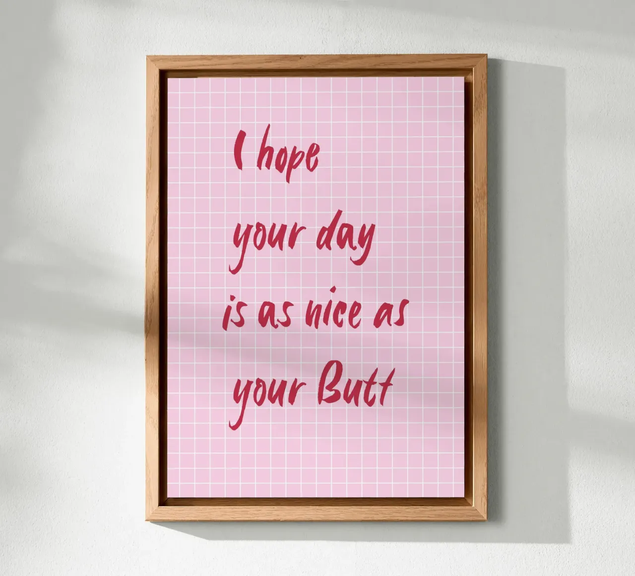 Nice Butt pannello forex da Poster Print Studio