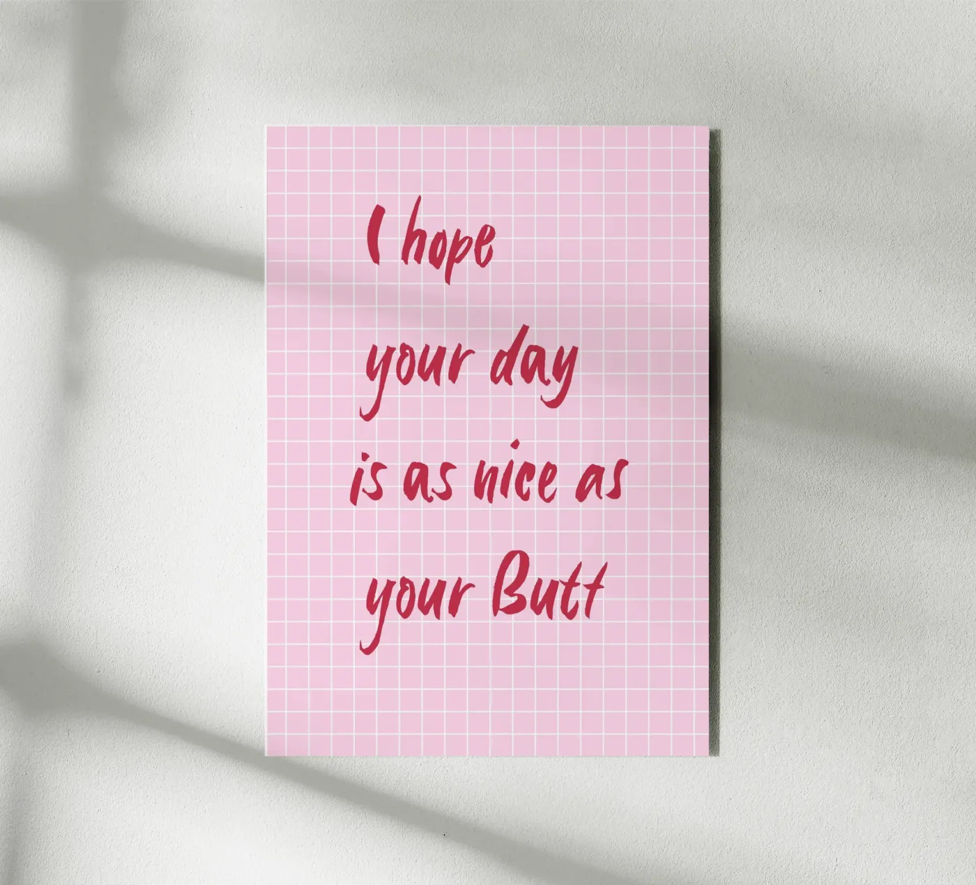 Nice Butt alluminio dibond da Poster Print Studio