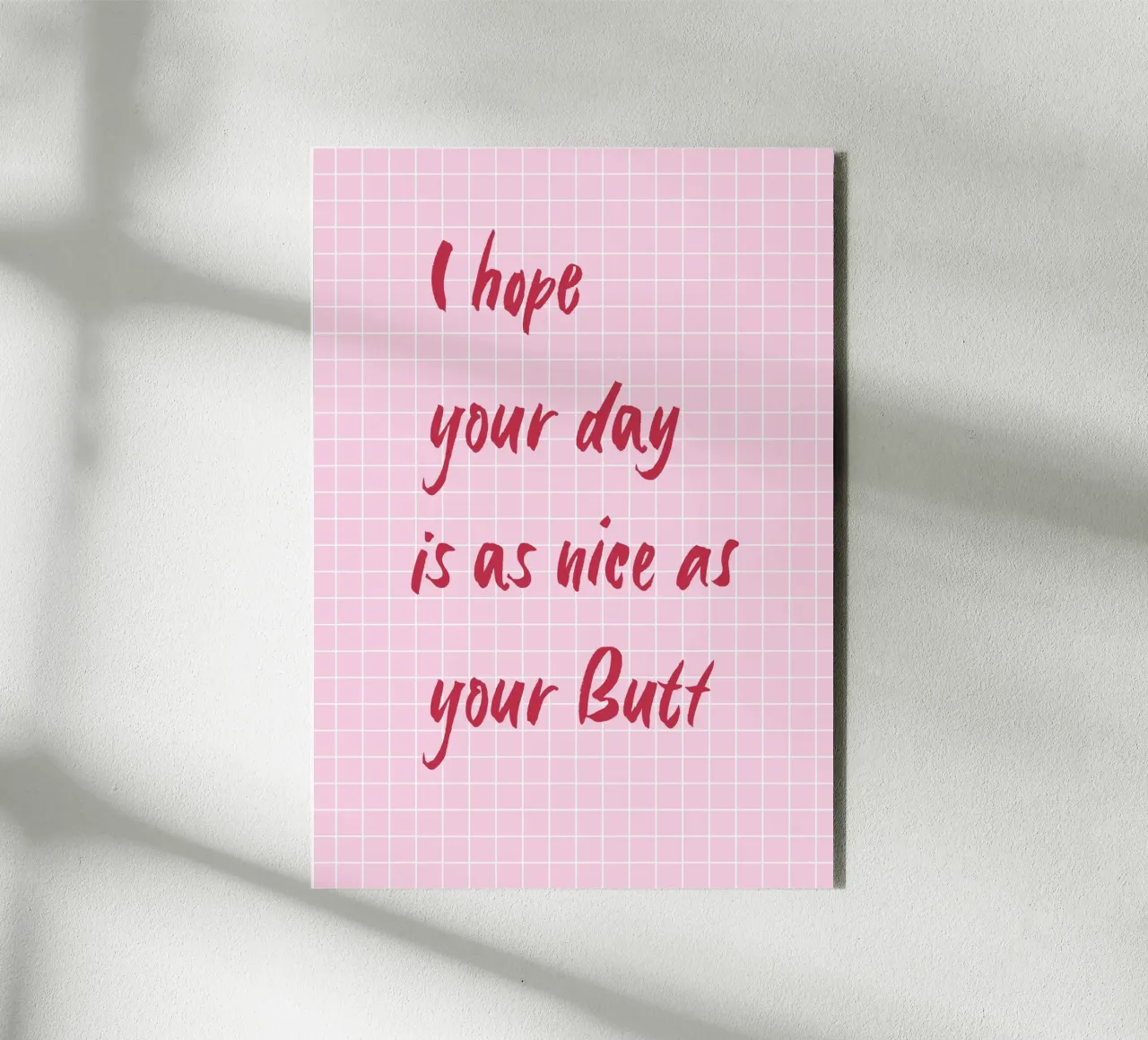 Nice Butt pannello forex da Poster Print Studio