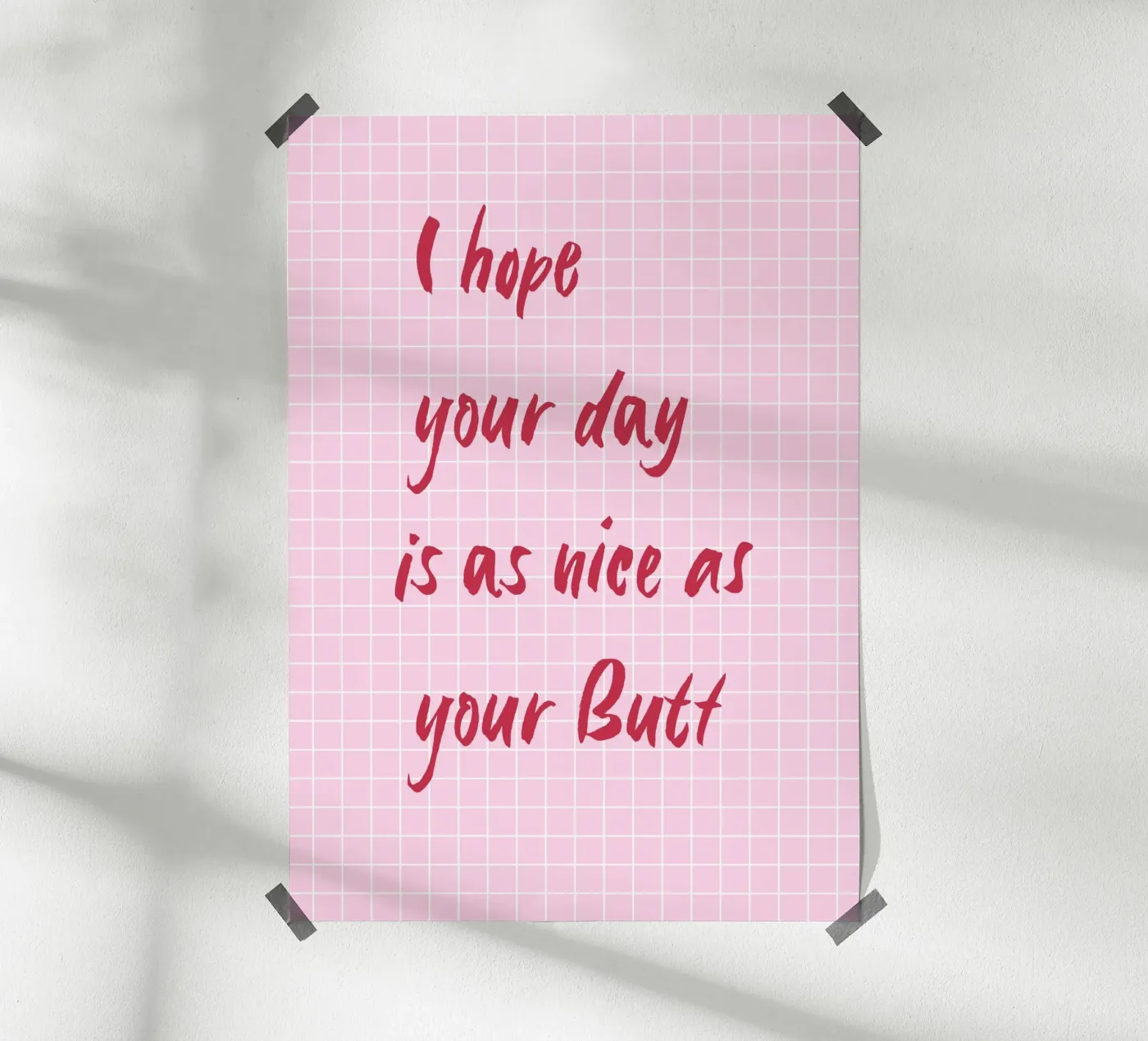 Nice Butt poster van Poster Print Studio