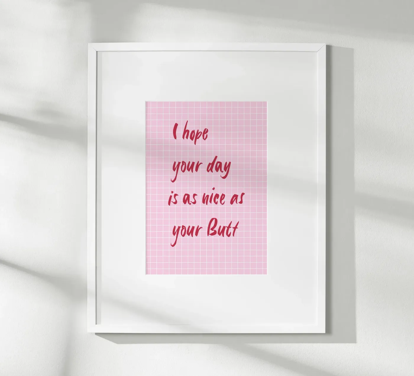 Nice Butt poster van Poster Print Studio