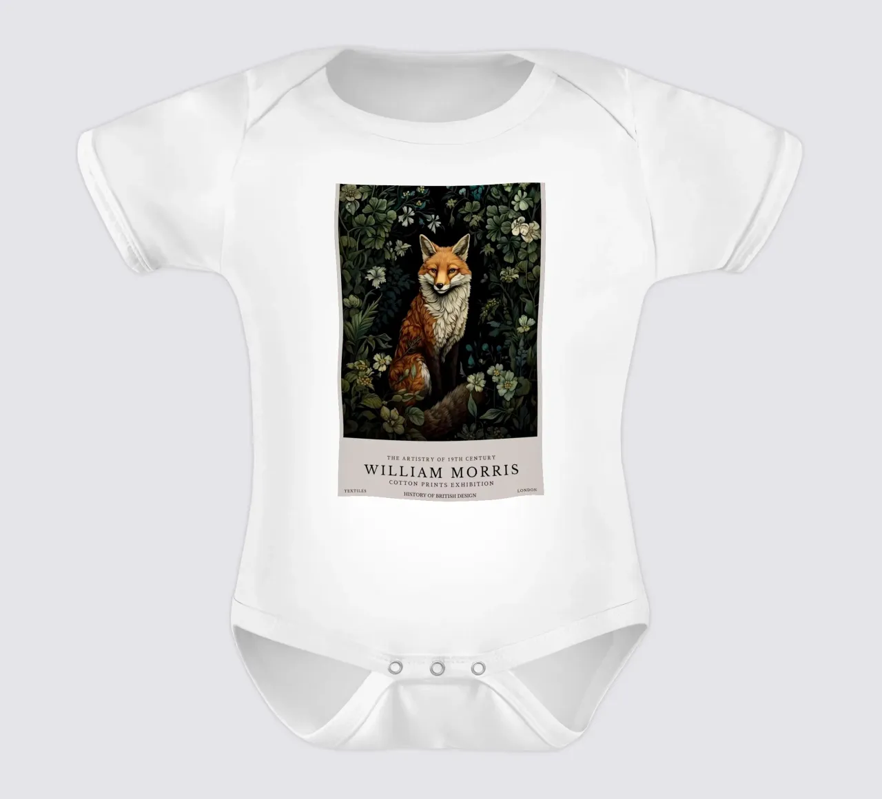 william morris wezel muur kunst babyrompertje korte mouwen van komo store