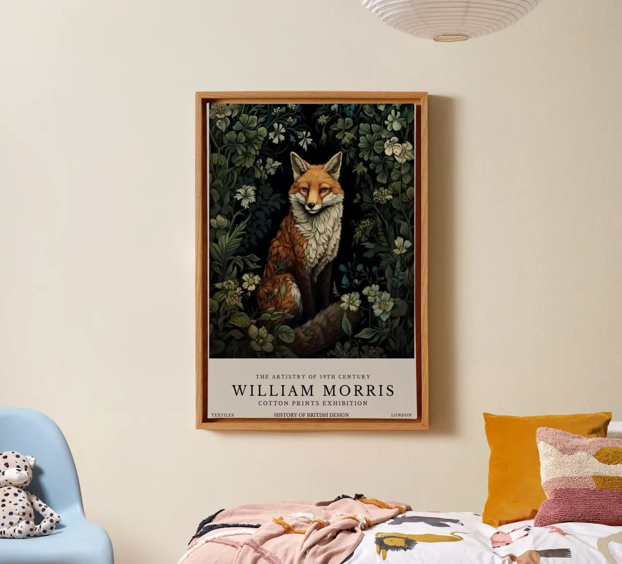 william morris weasel wall art tela con Cornice a cassetta da komo store
