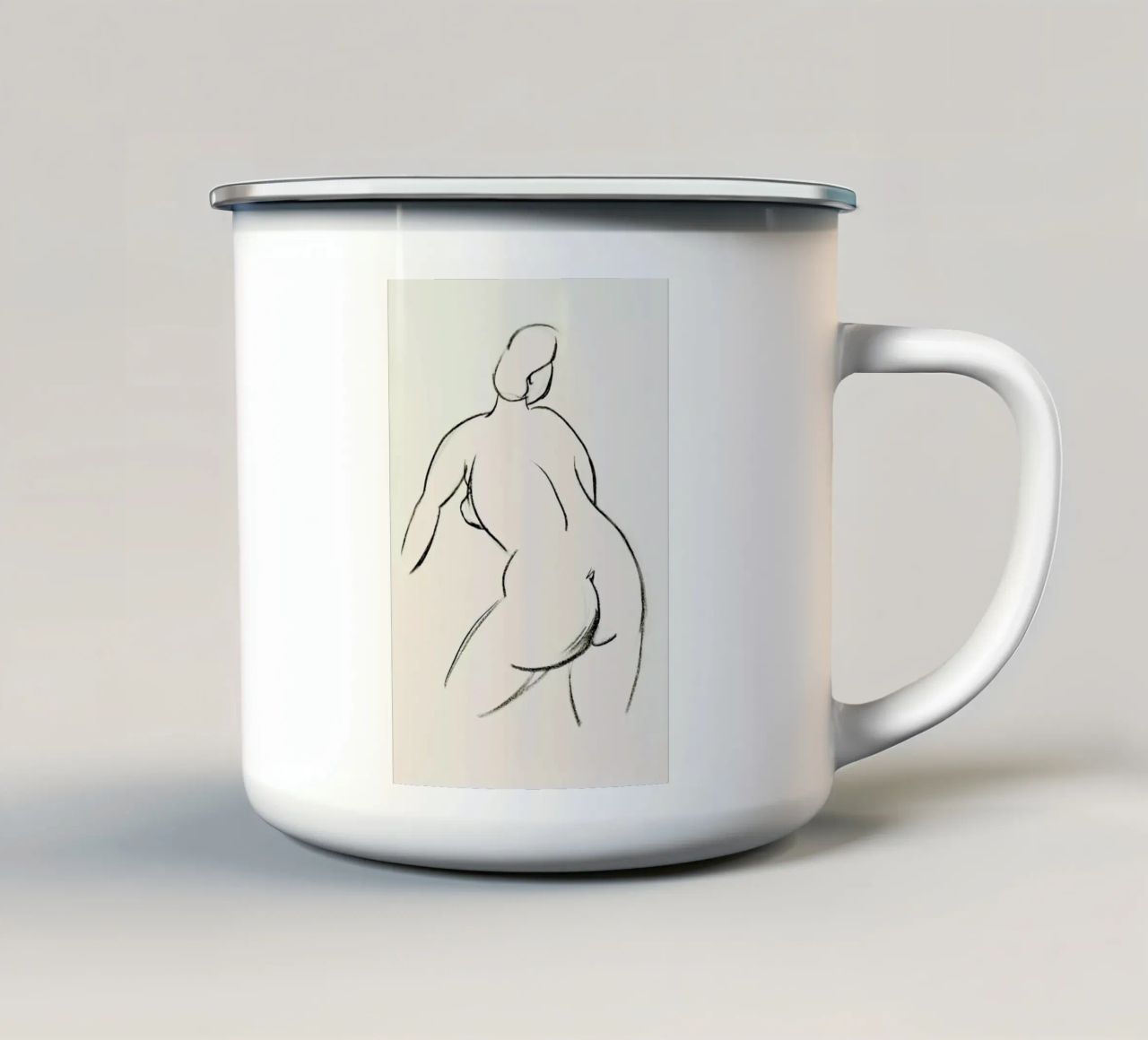 Extended Back tazza in smalto da Graphite