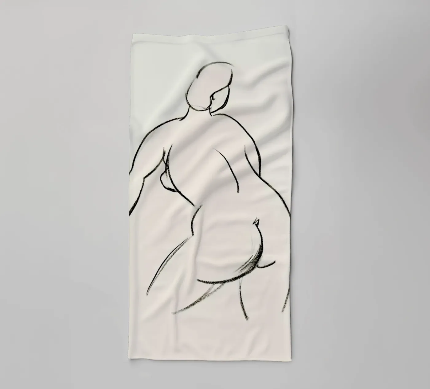 Extended Back badhanddoek van Graphite