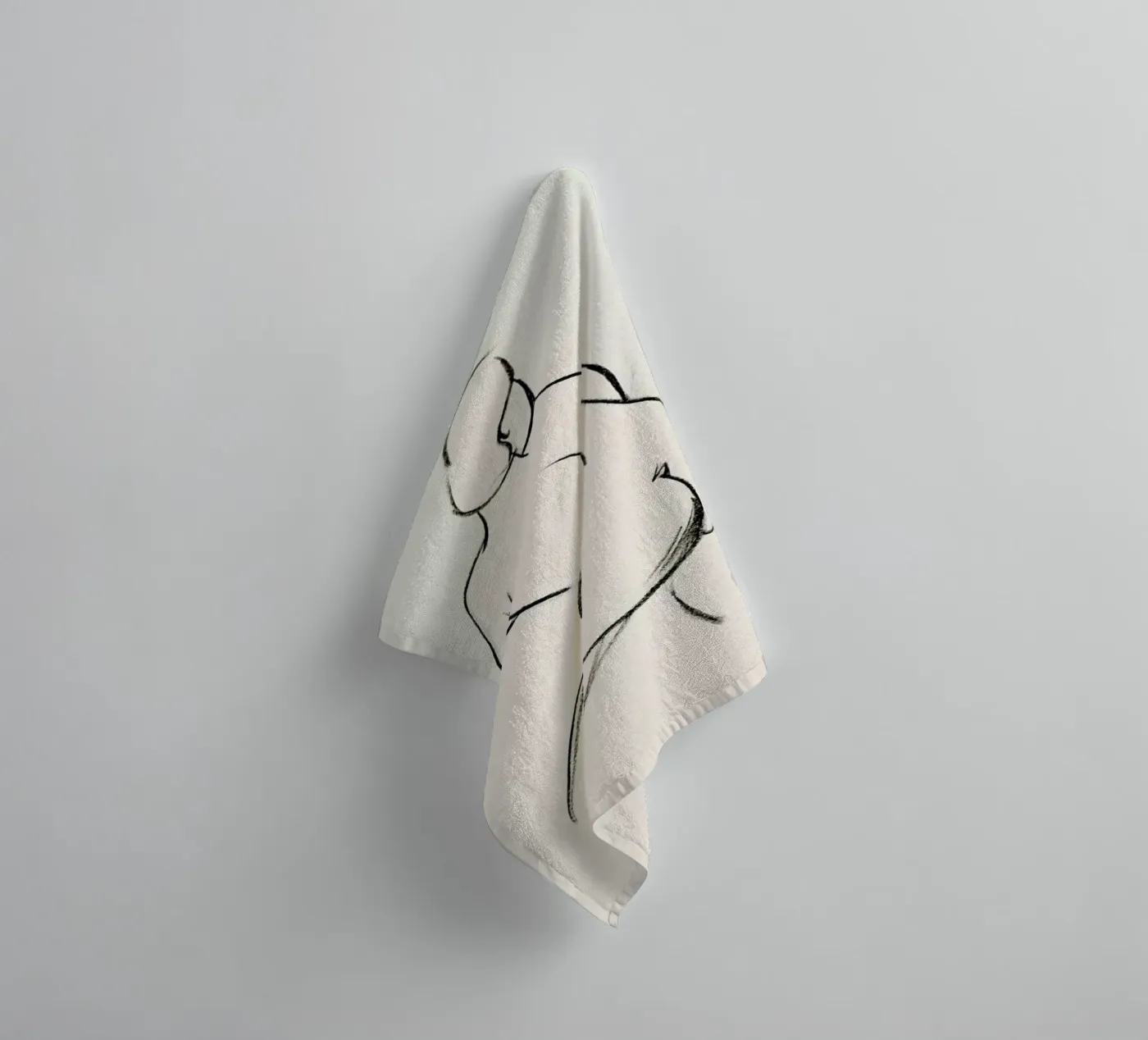 Extended Back badhanddoek van Graphite