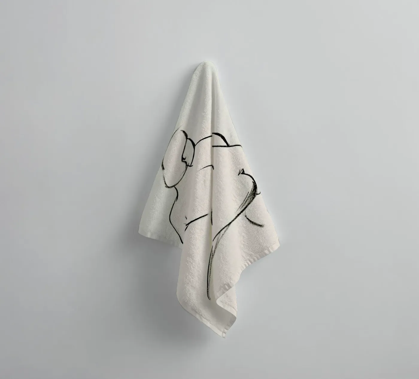 Extended Back badhanddoek van Graphite