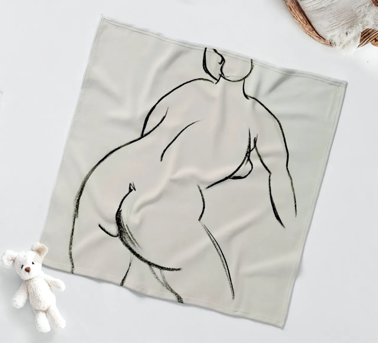 Extended Back Fleecedecke von Graphite