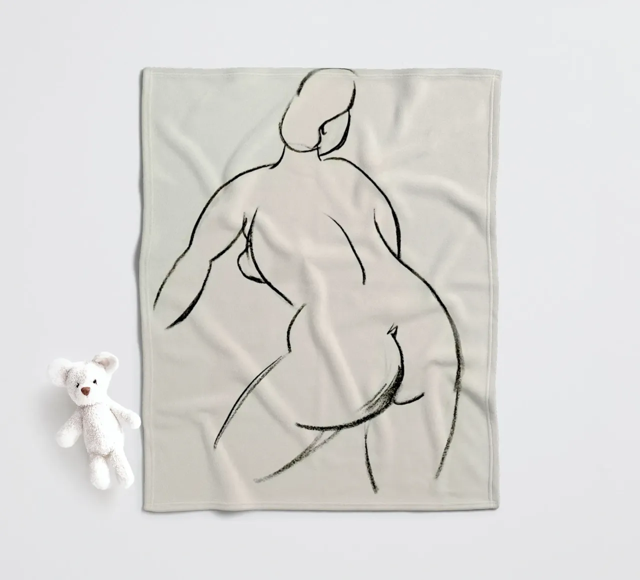 Extended Back Fleecedecke von Graphite