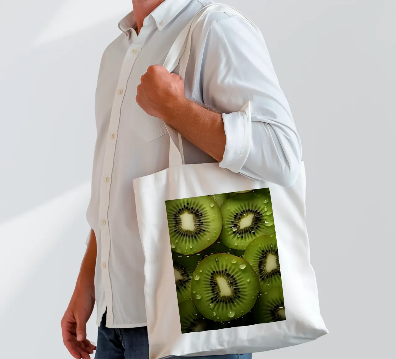 kiwi jute draagtas van Luke Yaeger