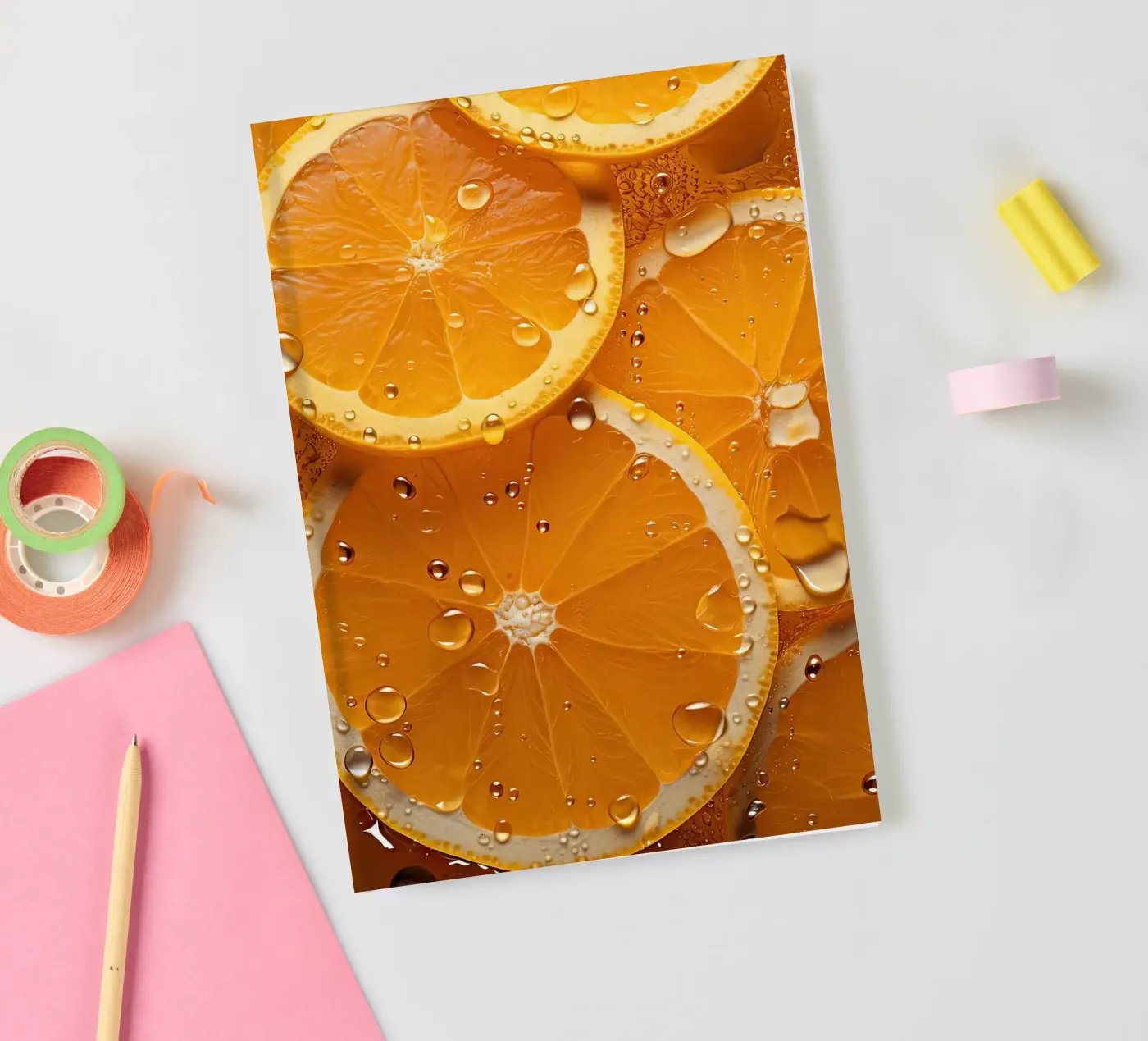 oranges notebook by Luke Yaeger