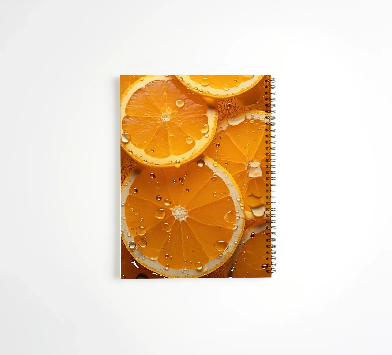oranges spiral notebook by Luke Yaeger