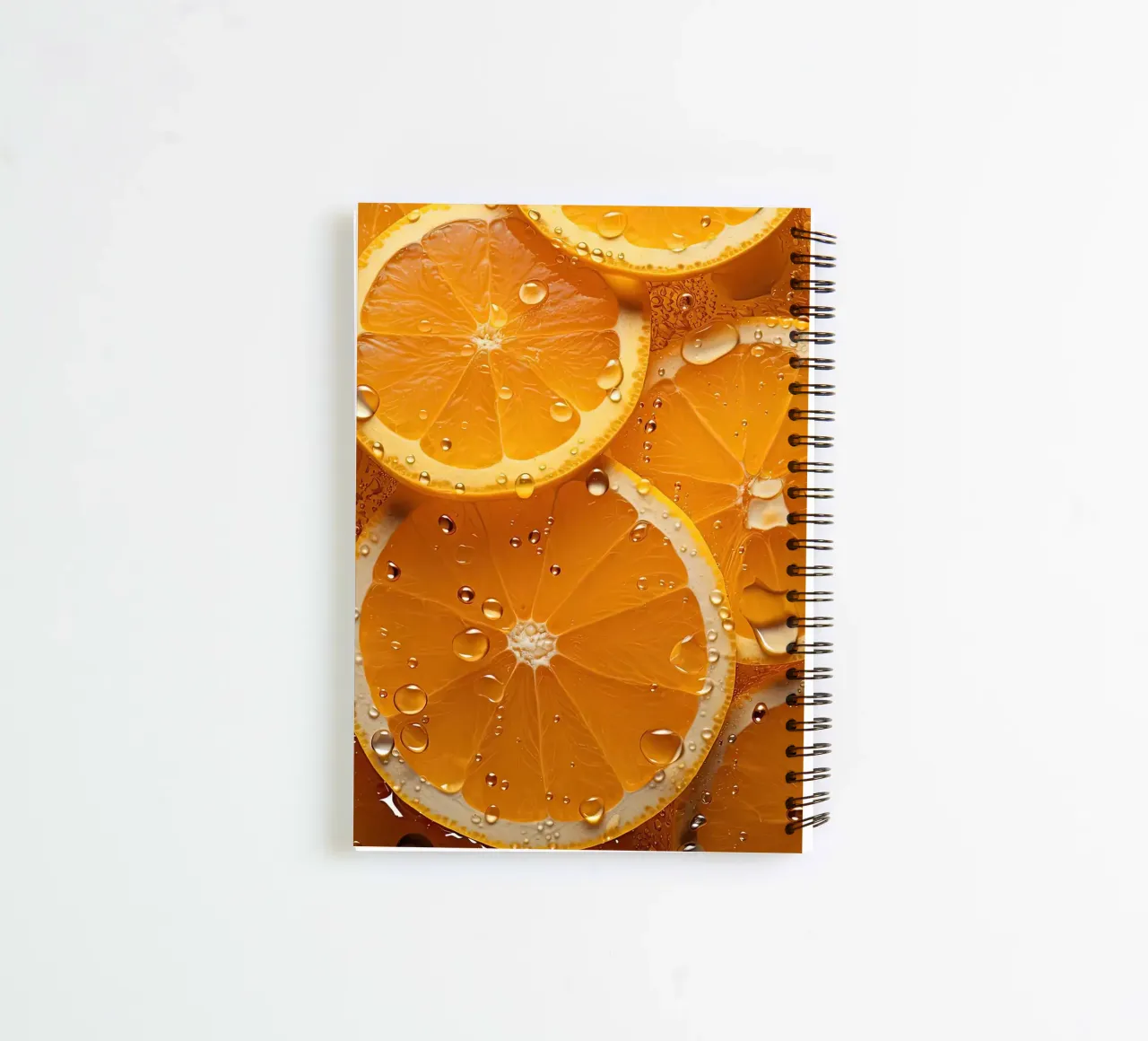 oranges spiral notebook by Luke Yaeger