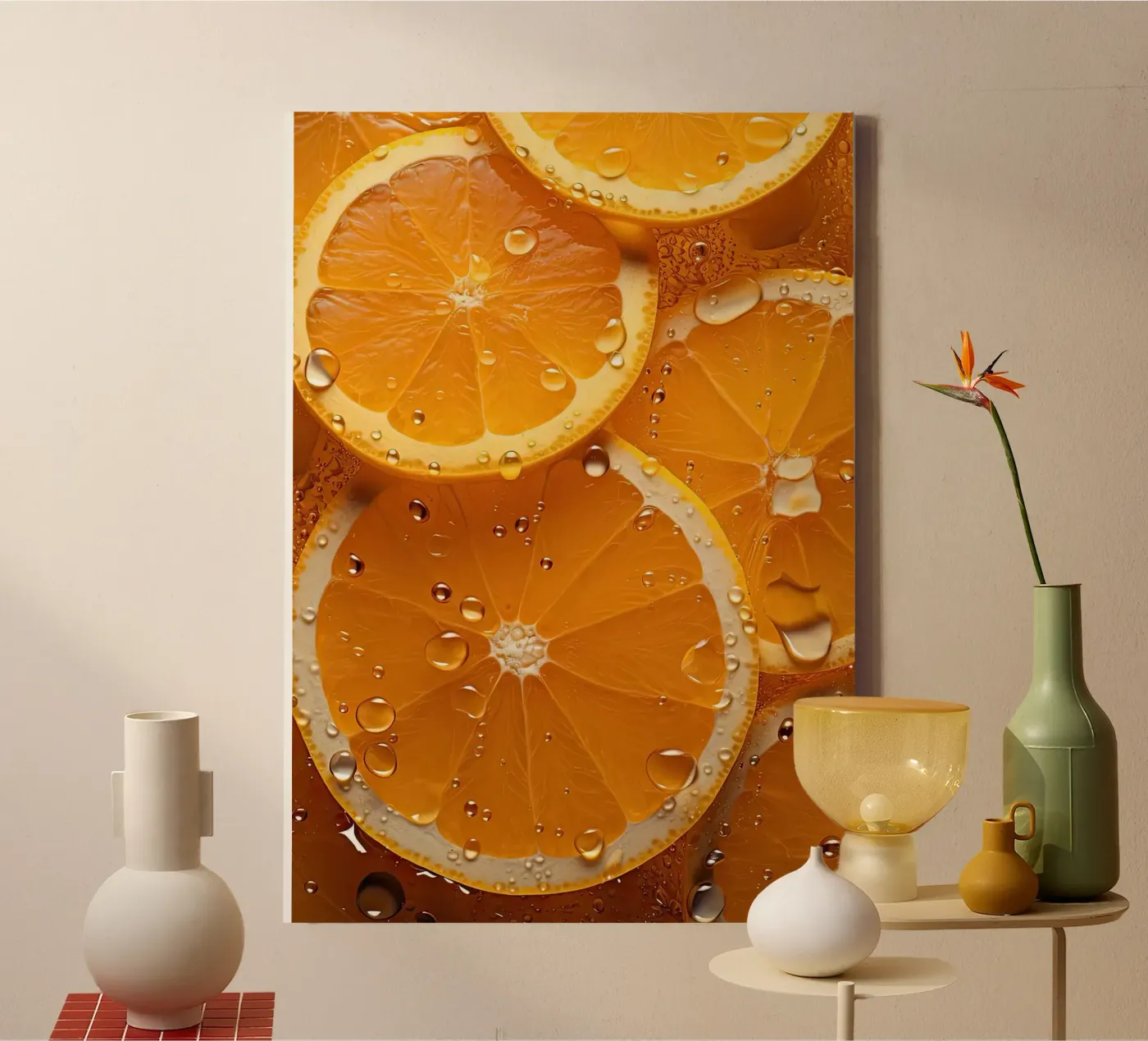 oranges canvas by Luke Yaeger