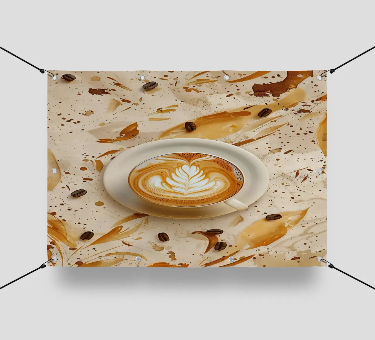 caffè latte art telo in pvc da Luke Yaeger