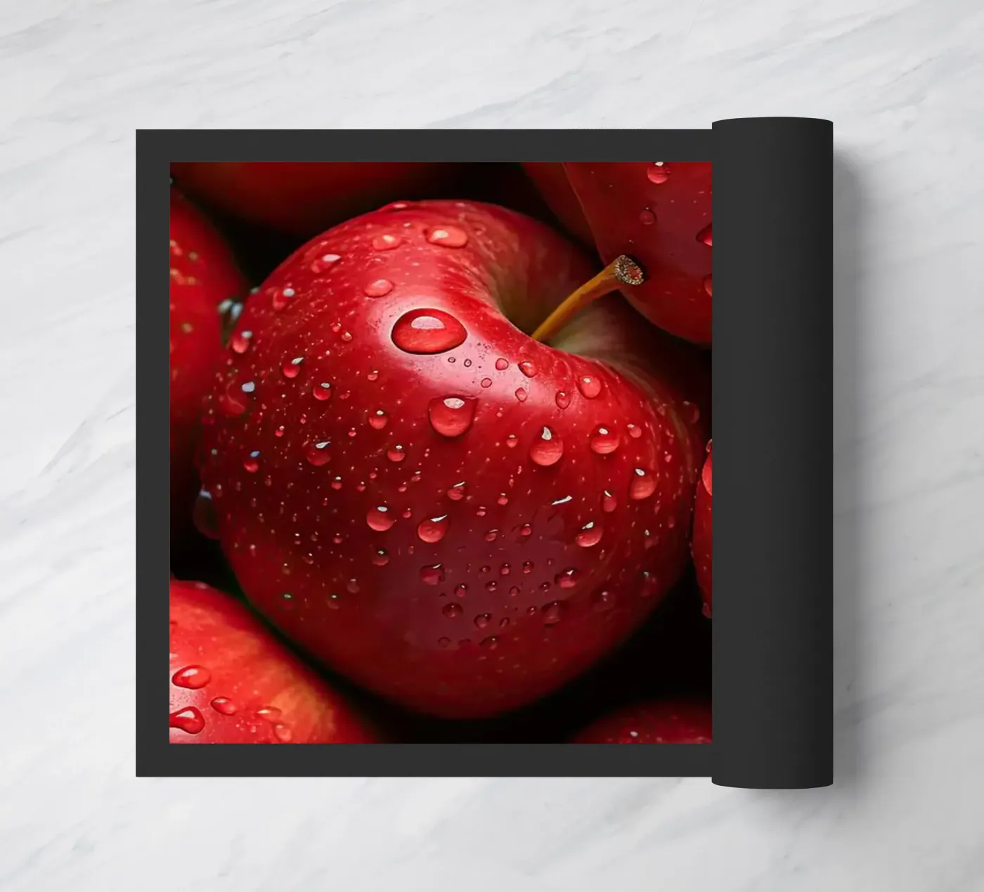 rote Äpfel Fußmatte von Luke Yaeger