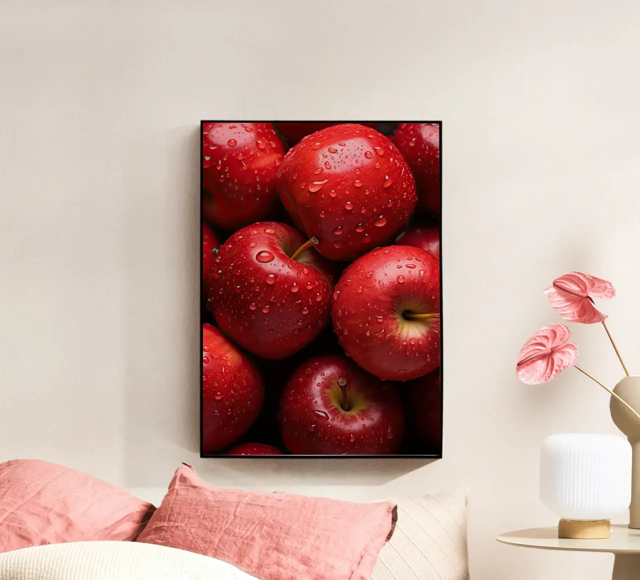 mele rosse plexiglass da Luke Yaeger