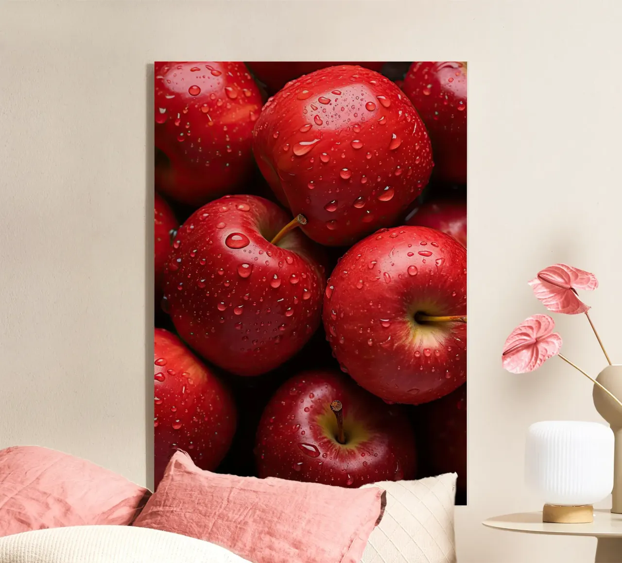 mele rosse plexiglass da Luke Yaeger