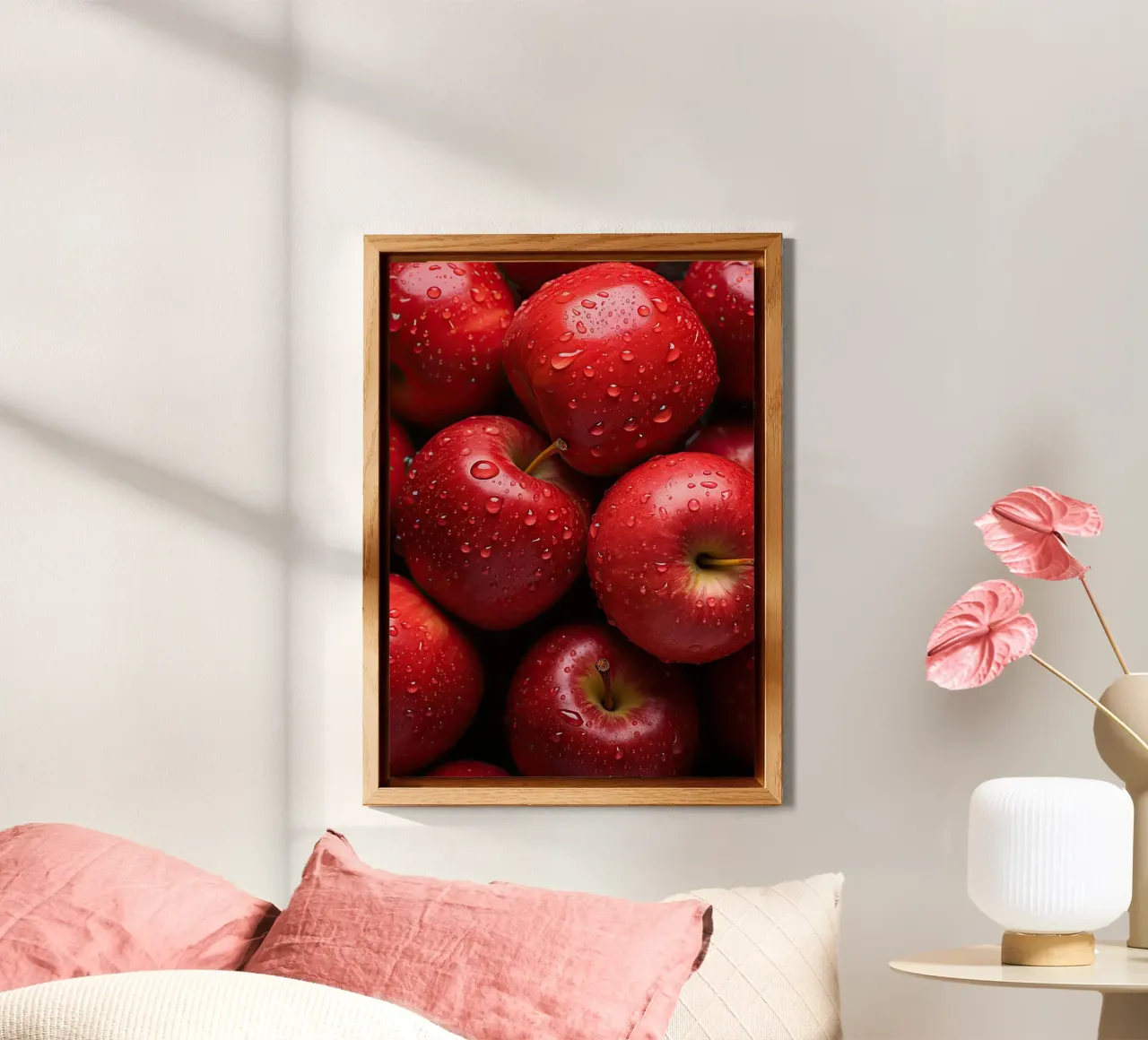 pommes rouges alu dibond de Luke Yaeger