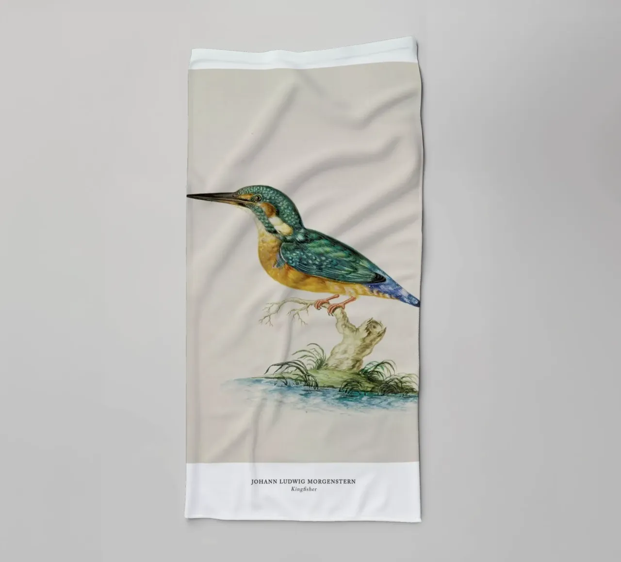 Johann Ludwig Morgenstern - Kingfisher asciugamano da bagno da ARTOTHEK