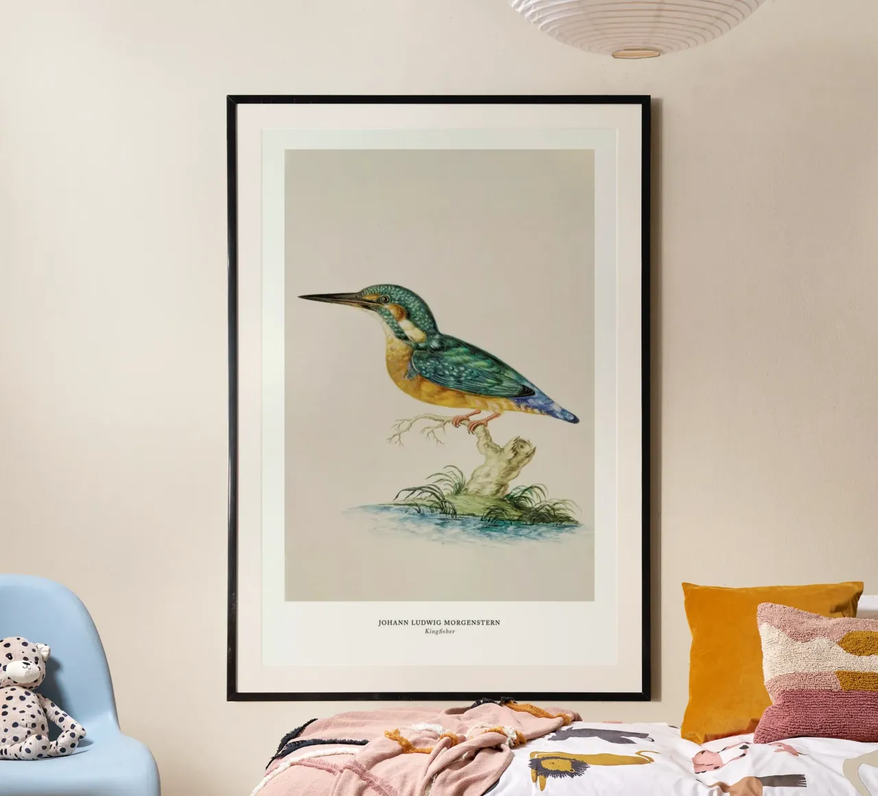 Johann Ludwig Morgenstern - Kingfisher carta hahnemühle da ARTOTHEK