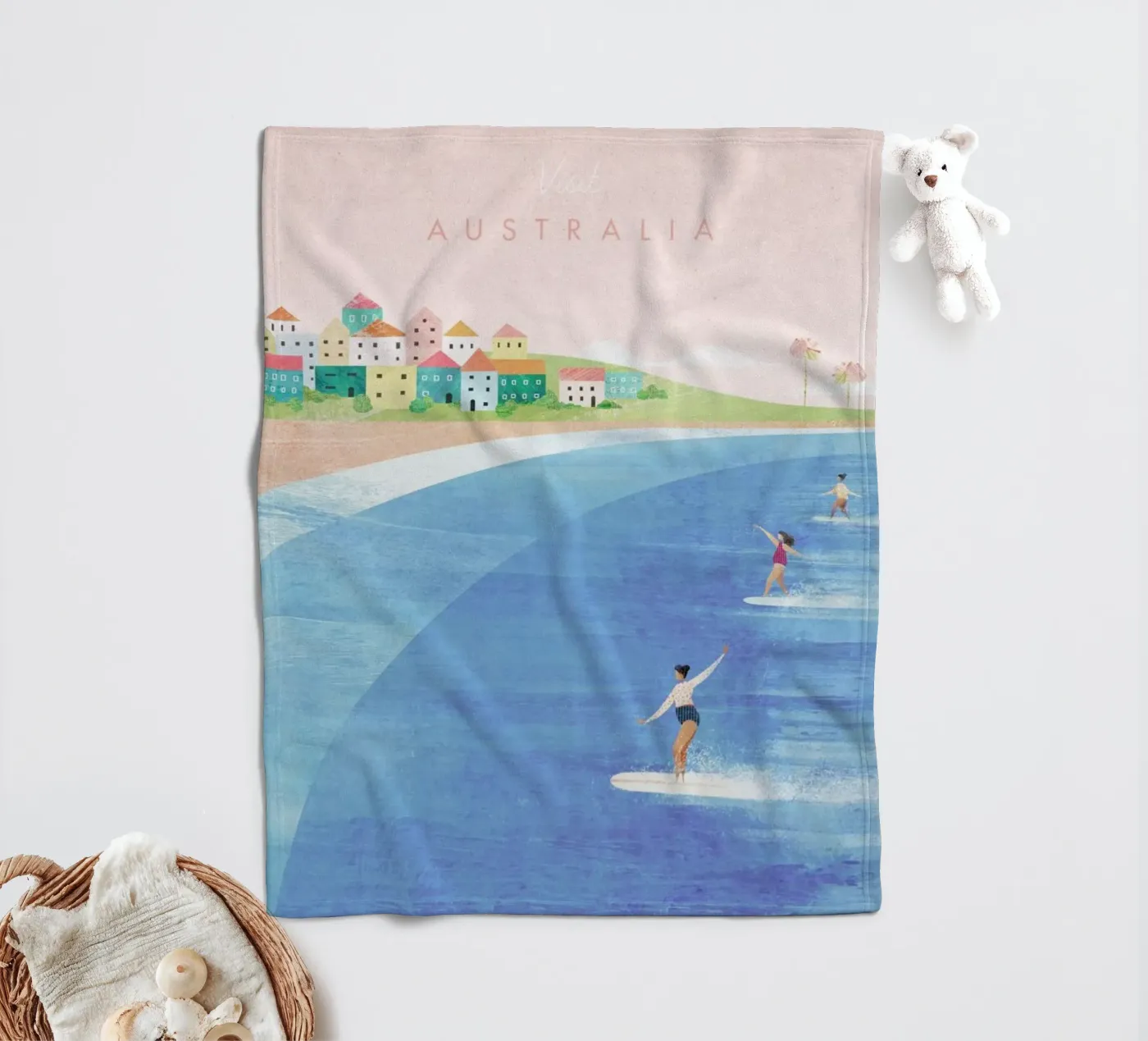 Australia fleecedeken van Henry Rivers