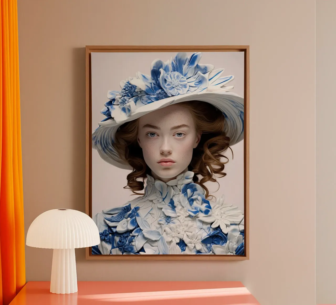 Muurkunst van Imagine canvas met Baklijst van Imagine