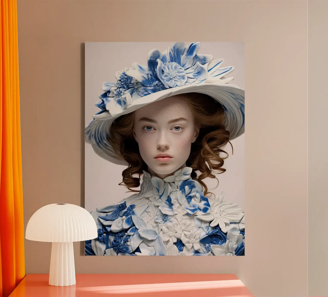 Muurkunst van Imagine canvas met Baklijst van Imagine