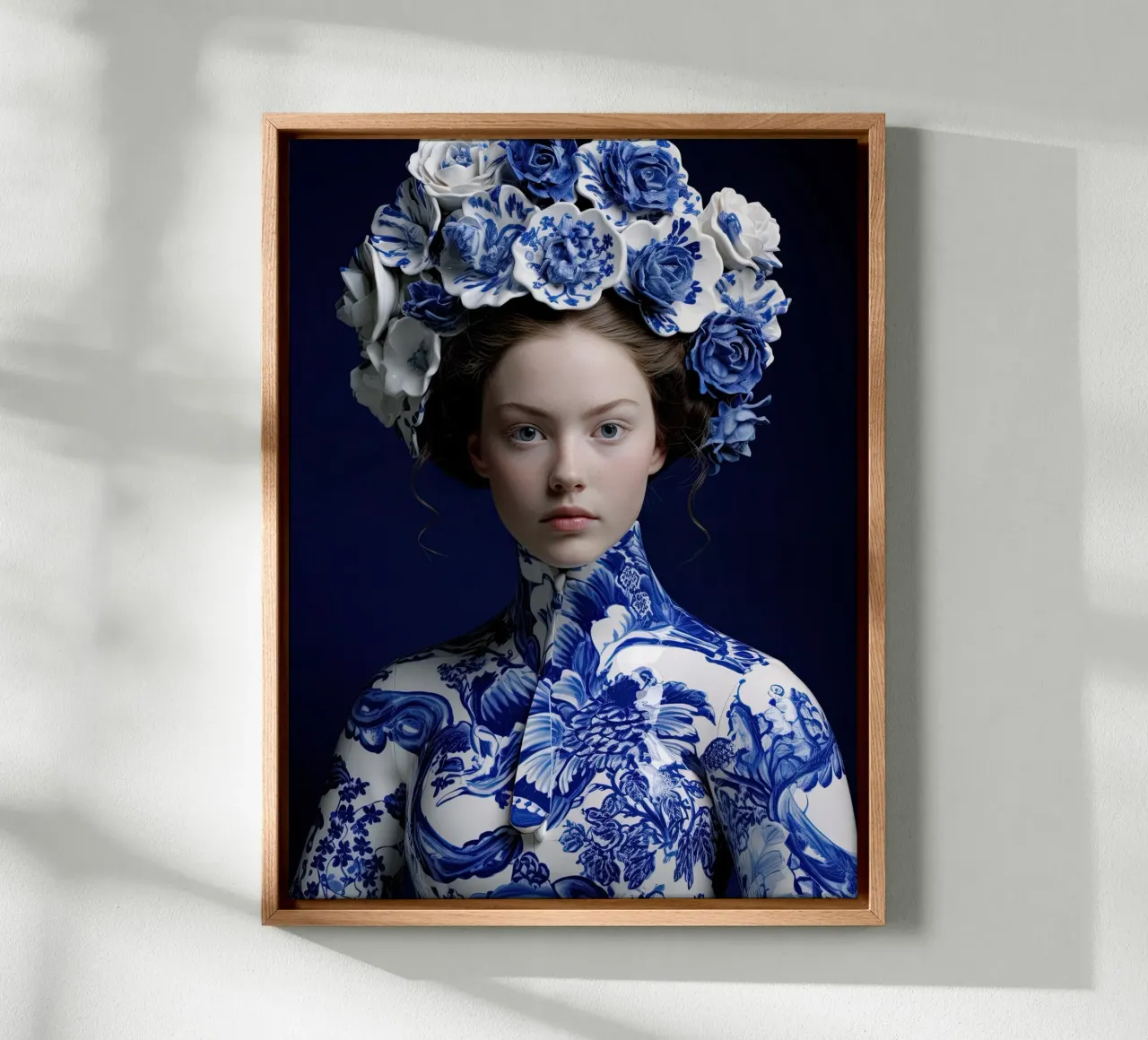 Donna in Delftware tela da Imagine