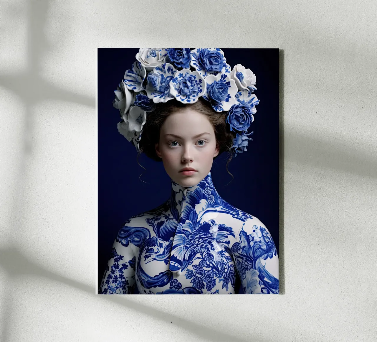 Donna in Delftware tela da Imagine