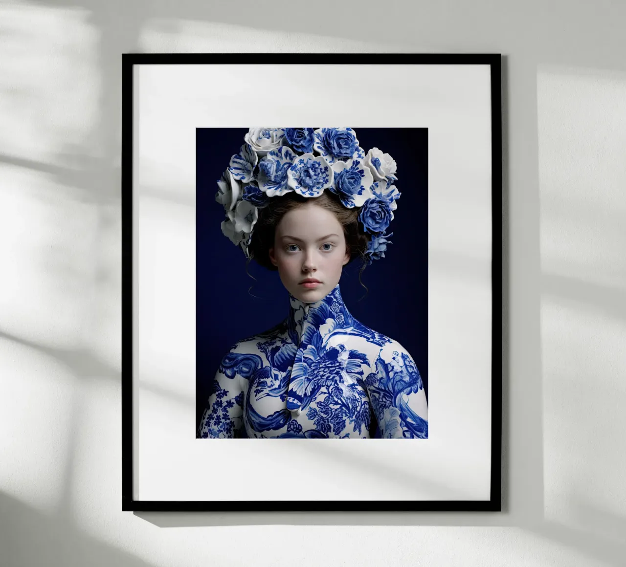 Donna in Delftware carta hahnemühle da Imagine