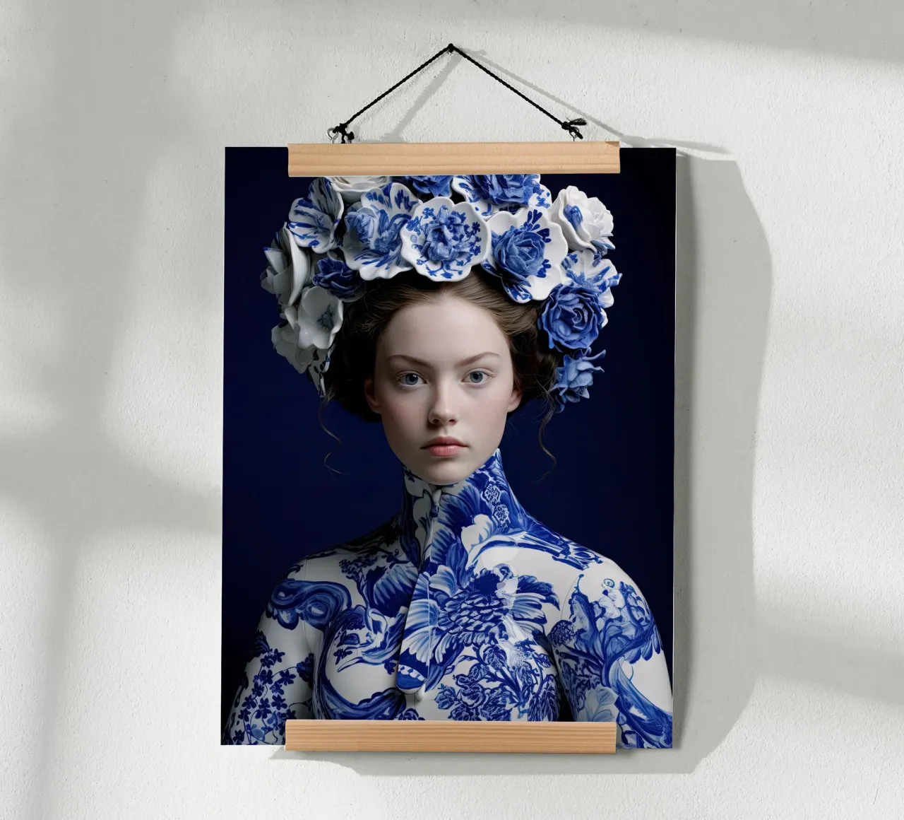 Donna in Delftware carta hahnemühle da Imagine