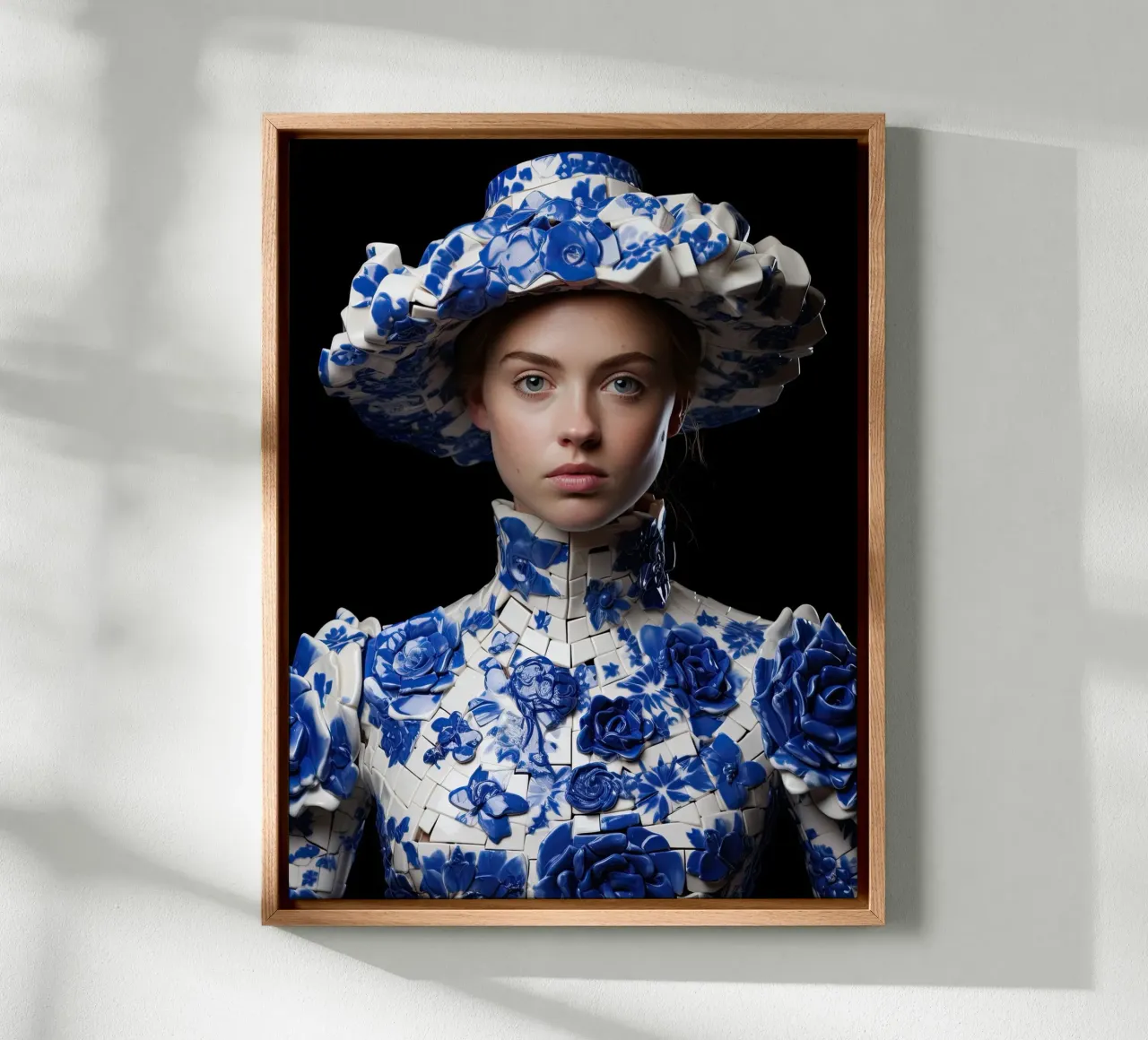 Donna in Delftware tela da Imagine