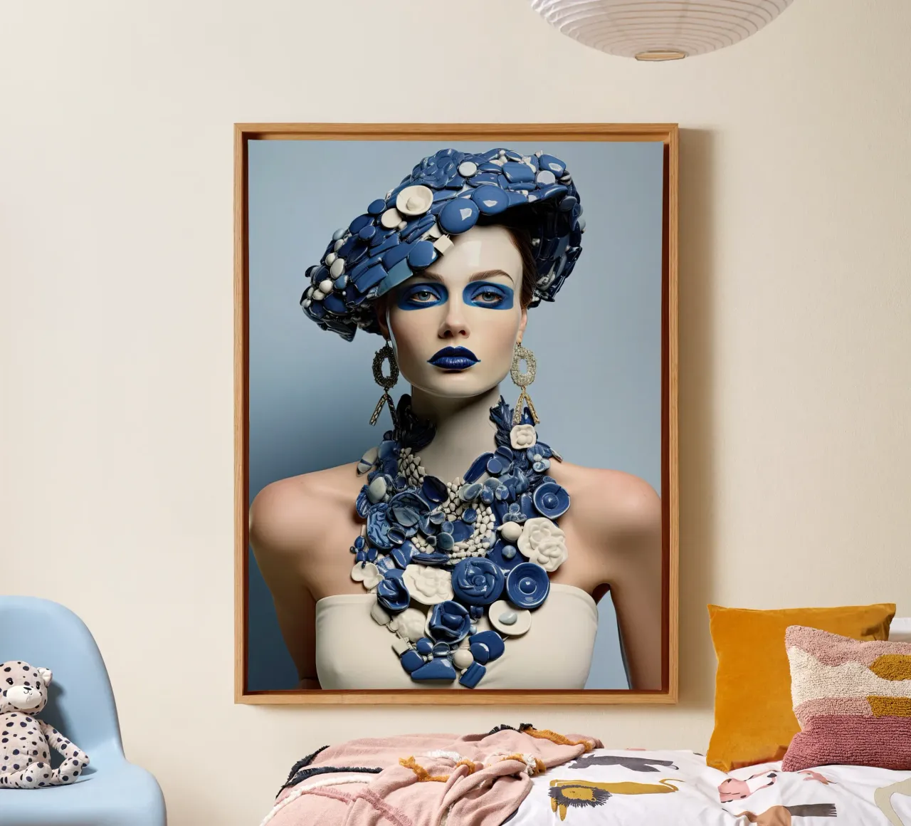 Muurkunst van Imagine canvas met Baklijst van Imagine