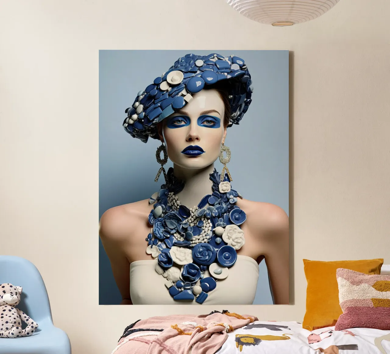 Muurkunst van Imagine canvas met Baklijst van Imagine