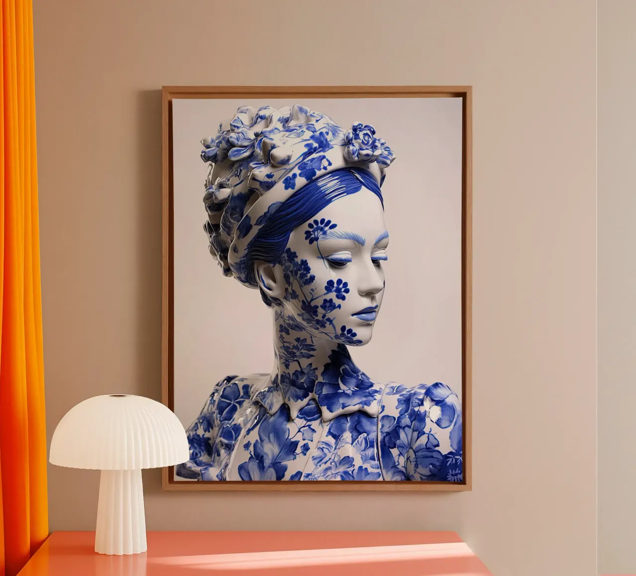 Muurkunst van Imagine canvas met Baklijst van Imagine