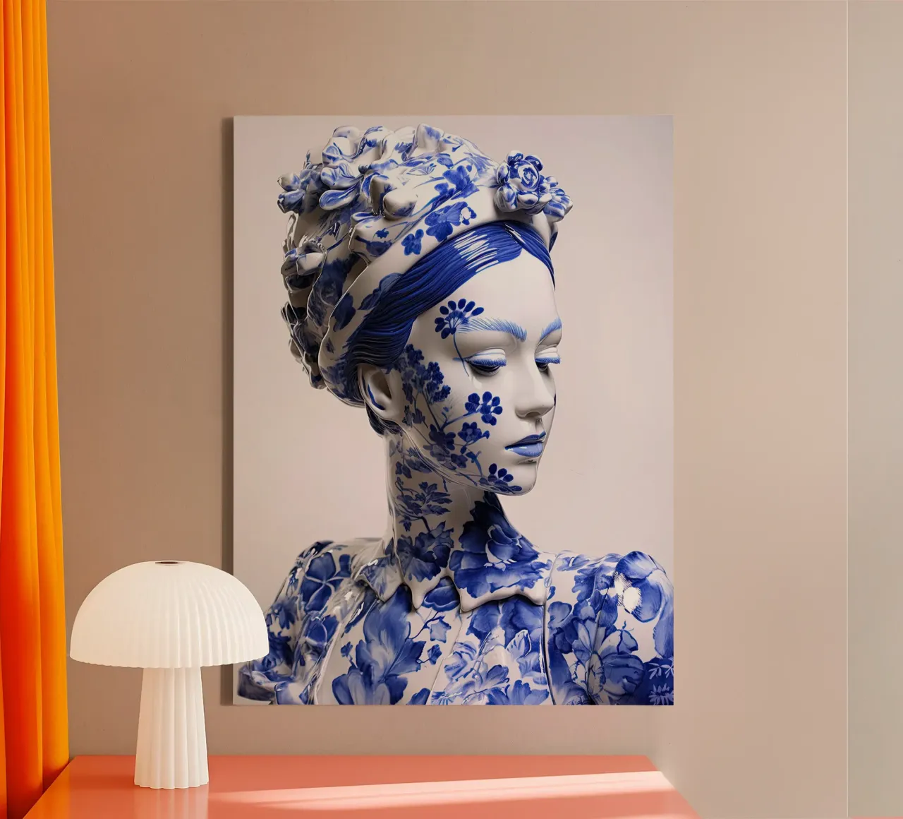 Muurkunst van Imagine canvas met Baklijst van Imagine